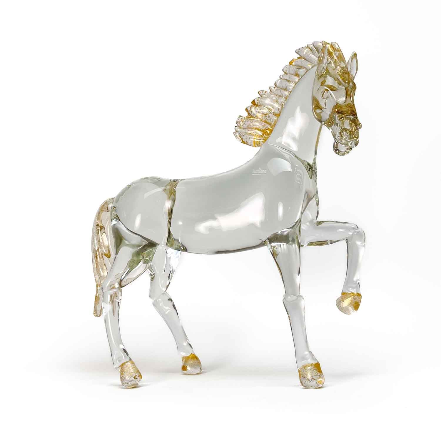 Cristal Et Or - Cheval Au Trotteur