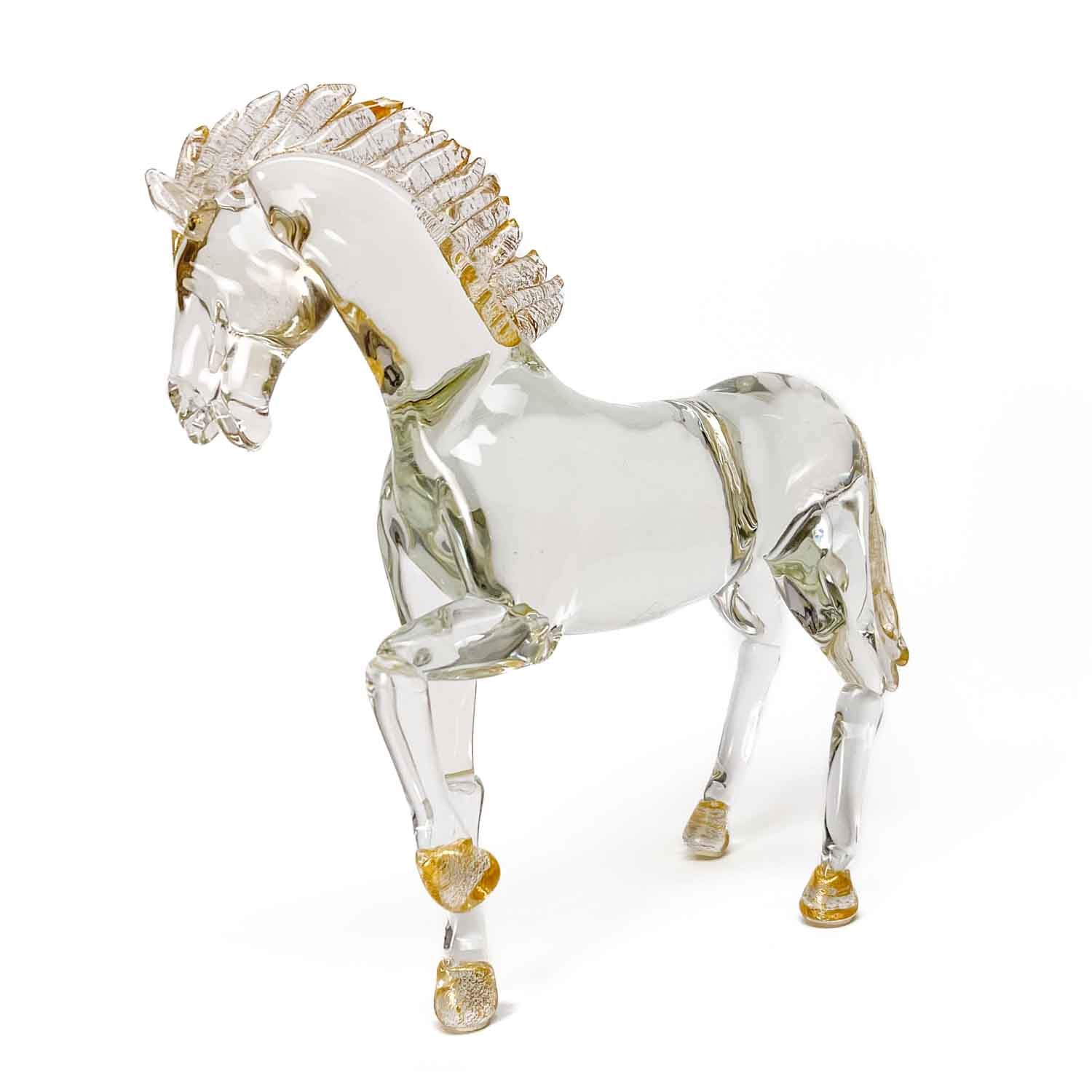 Cristal Et Or - Cheval Au Trotteur