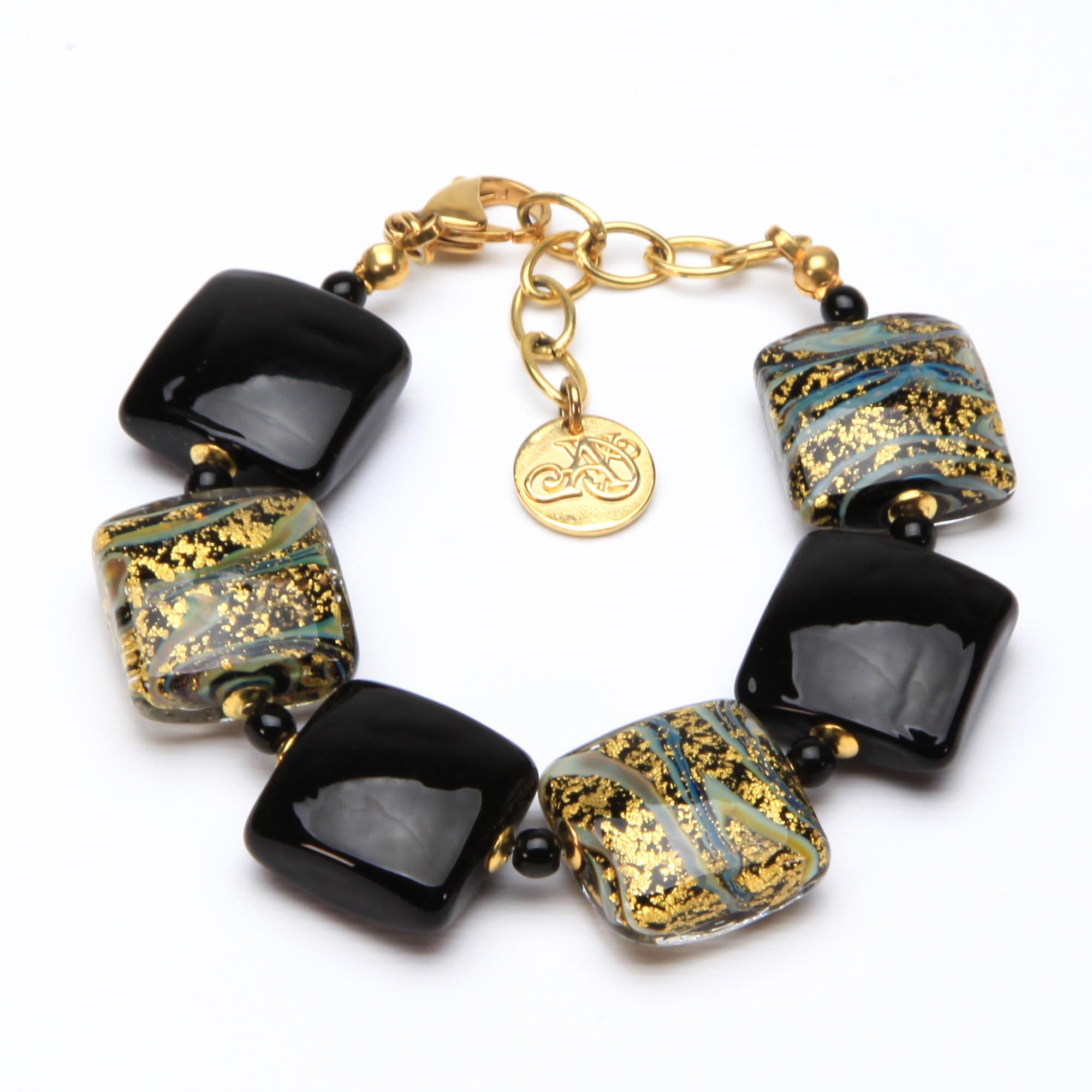 Las Vegas bracelet -  Murano Glass