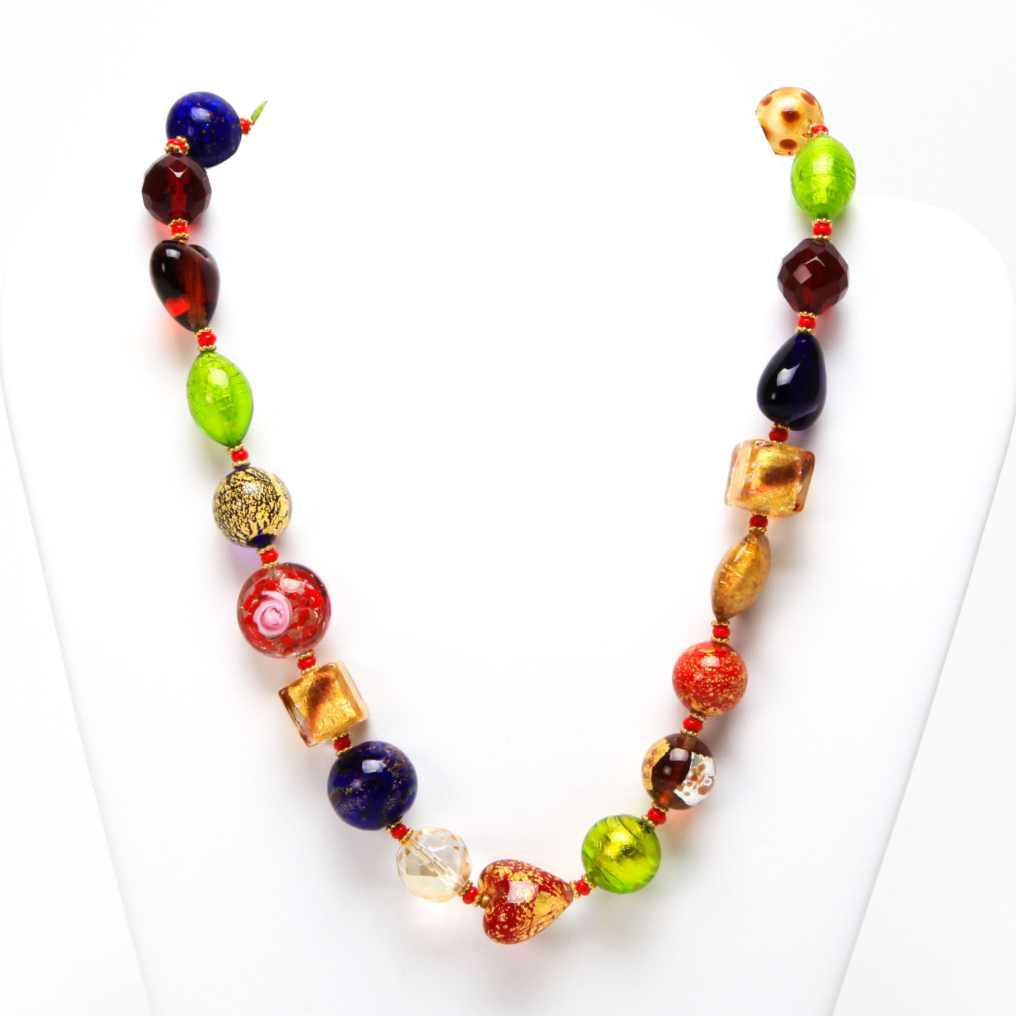 Collier arc-en-ciel - Verre de Murano