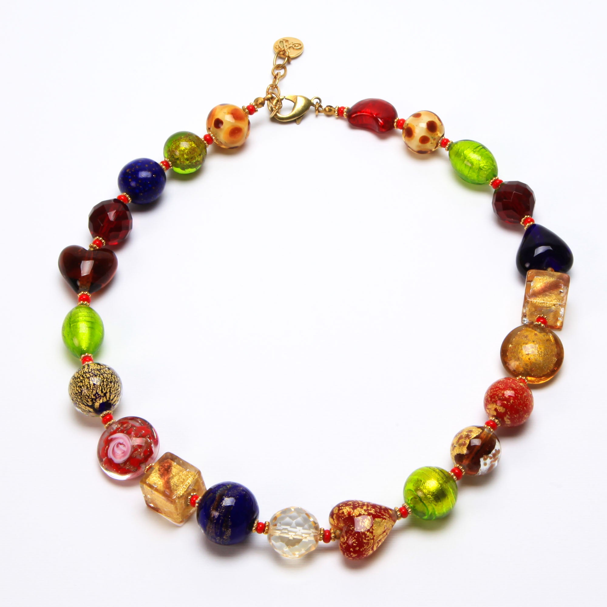 Collier arc-en-ciel - Verre de Murano