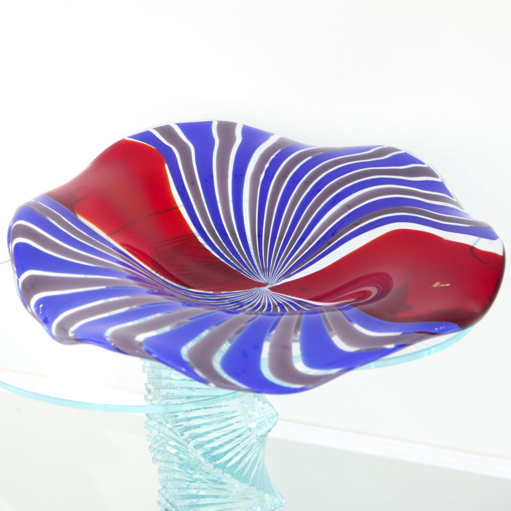 romano dona centerpiece murano glass